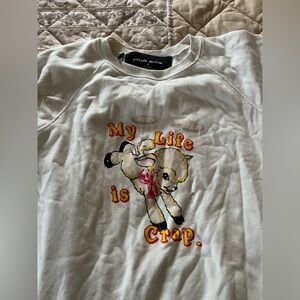 My life is crap Marc Jacobs x Magda Archer Cotton Sweater